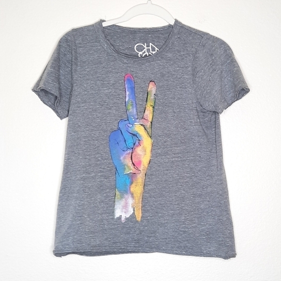 Chaser Peace Sign Graphic Tee XS - Picture 2 of 5